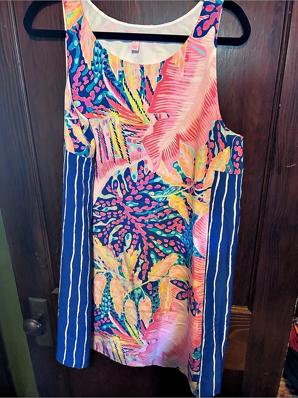Lilly Pulitzer Women's Abstract Mini Dress in Blue & Pink